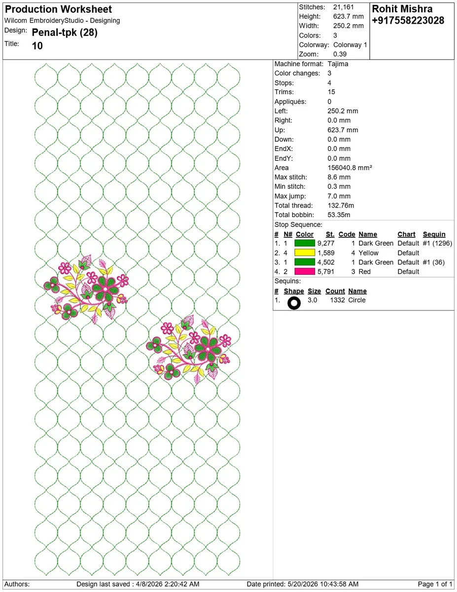 AllOver Design 2232 - Penal Tpk 28