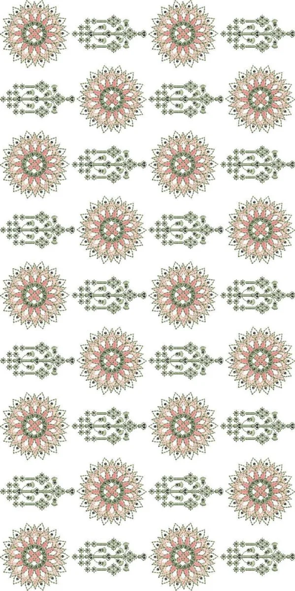 AllOver Design 2385 - Pakistani Single Head Jaal Panel Top