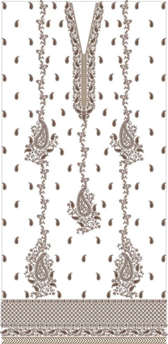 AllOver Design 2562 - Pakistani Single Head Jaal Panel Top
