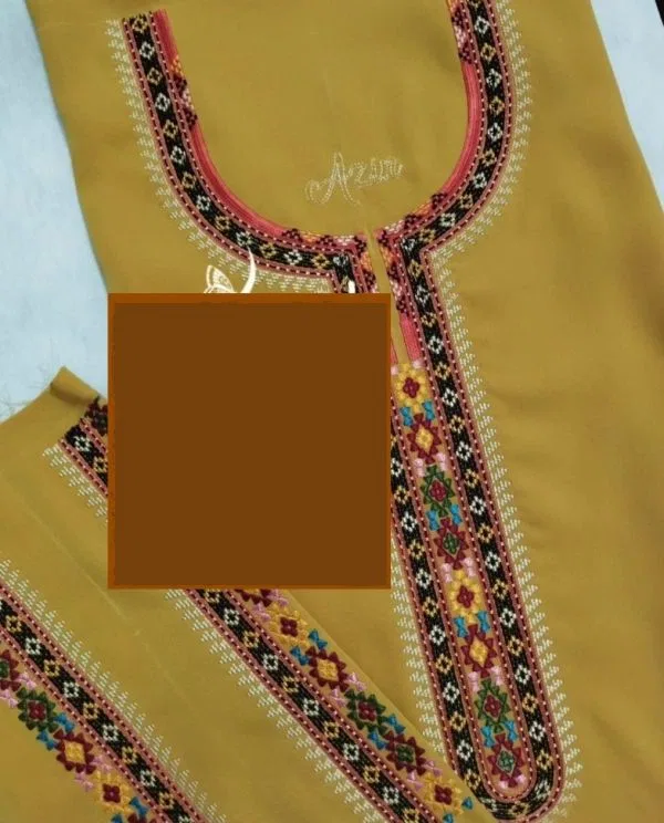 Three-Piece Design 12555 - Splitted Panjabi Suit