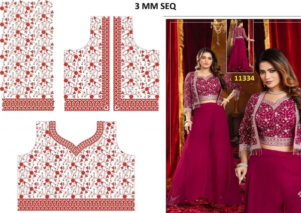 Anarkali Design 1256 - 3 Mm Seq Readymade Anarkali Suit