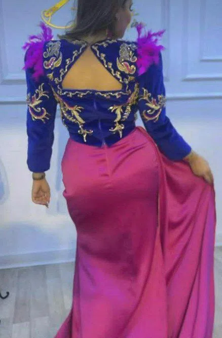 Three-Piece Design 15412 - Modern Arabic Dresses For Women &Amp; Girls(173) 108358
