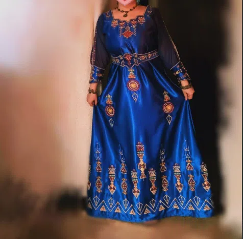 Three-Piece Design 16076 - 2 Arabic Ladies Maxi Long Dress (New) (1483) 95529
