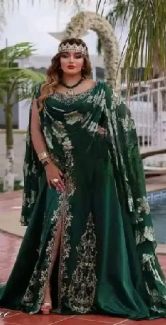Three-Piece Design 17026 - Arabic Ladies Maxi Long Dress (1260) 95453