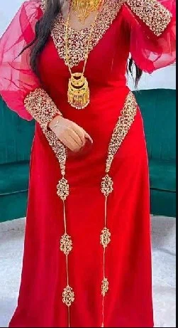 Three-Piece Design 17841 - Arabic Ladies Maxi Long Dress00885 107195