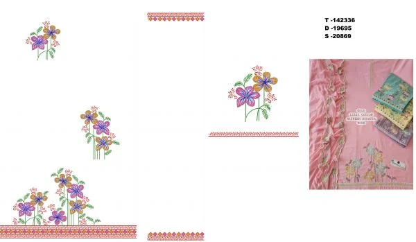 Punjabi Suit Design 6480 - Creative Flowers Panjabi Suit