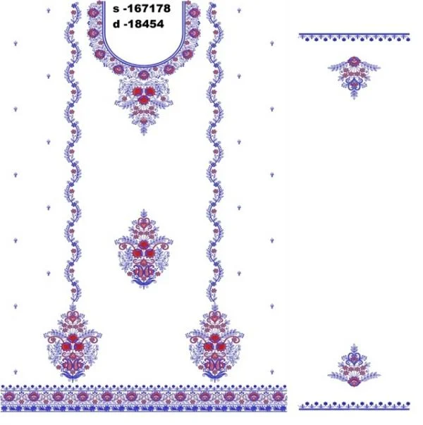 Punjabi Suit Design 7879 - Fancy New Butta Concept Panjabi Suit