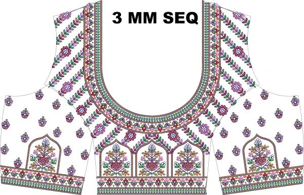 Blouse Design 1339 - 3 Mm Seq Blouse Choli
