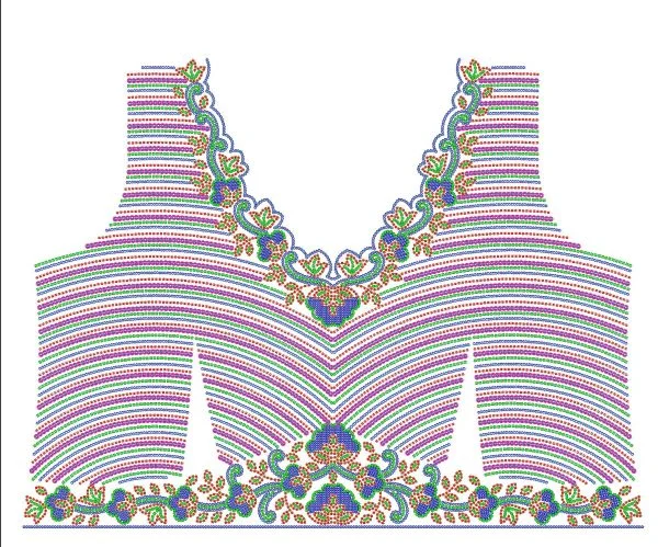 Blouse Design 1513 - 2.5Mm Beads,2.5Mm Beads,3+5Mm Sequins Design