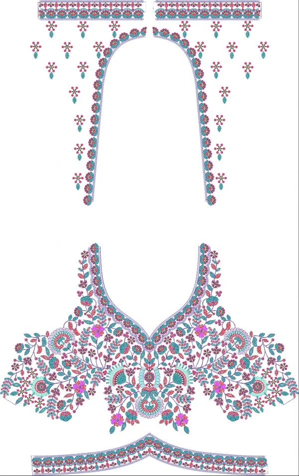 Blouse Design 1556 - 2.5Mm Beads,2.5Mm Beads,4Mm Pipe,3+5Mm Sequin