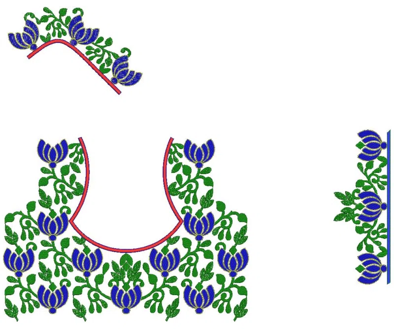 Blouse Design 3538 - Beautifu Blouse Embroidery Design, New Blouse Free 17731