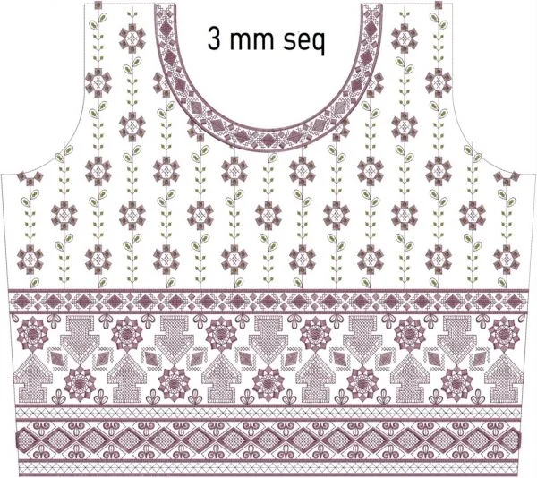 Blouse Design 418 - 3 Mm Seq Blouse Choli