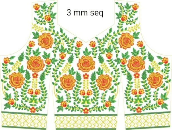 Blouse Design 644 - 3 Mm Seq Blouse Choli