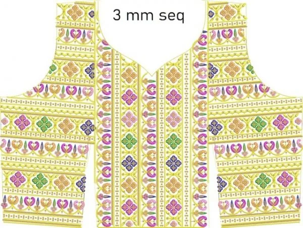 Blouse Design 645 - 3 Mm Seq Blouse Choli