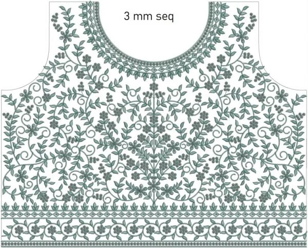 Blouse Design 699 - 3 Mm Seq Blouse Choli