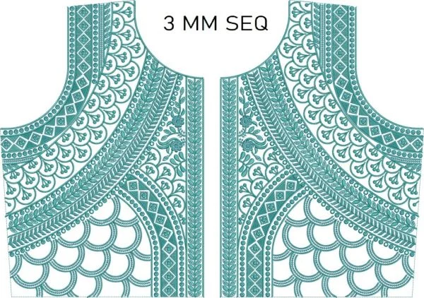 Blouse Design 833 - 3 Mm Seq Heavy Concept Blouse Choli