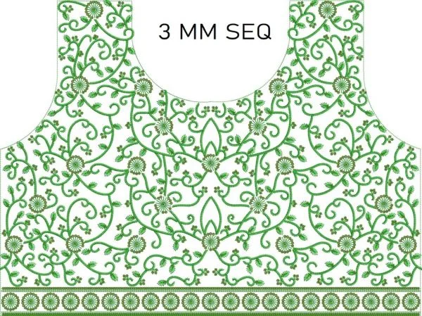 Blouse Design 906 - 3 Mm Seq Blouse Choli