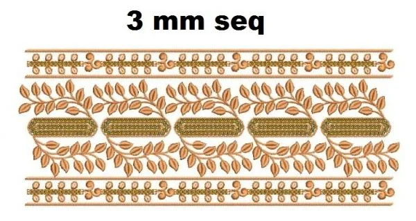 Border Design 15 - 3 Mm Seq Lace Border