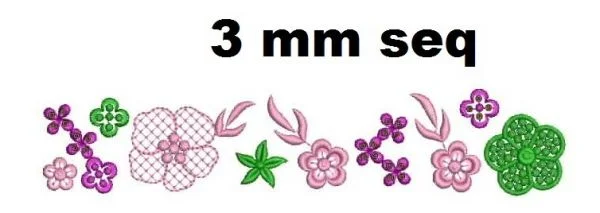 Border Design 2 - 3 Mm Seq Lace Border
