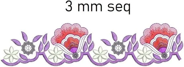 Border Design 320 - 3 Mm Seq Lace Border