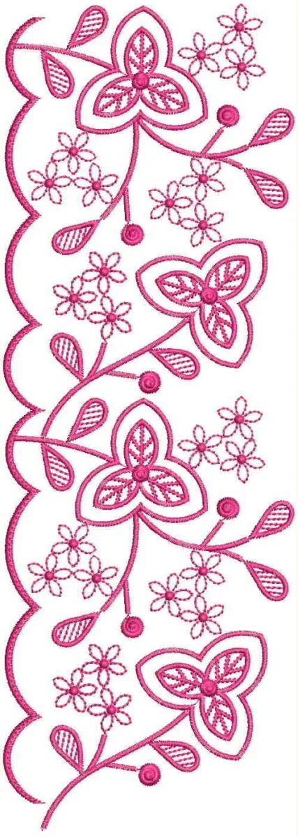 Borders Design 3208 - Cut Work Lace Border