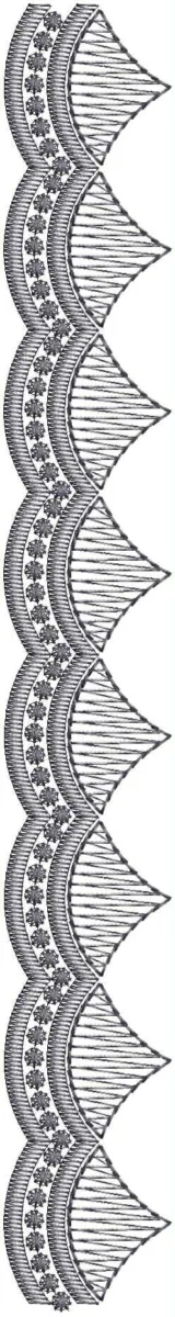 Borders Design 4100 - Cut Work Border Lace Border
