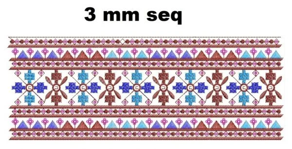 Border Design 485 - 3 Mm Seq Lace Border