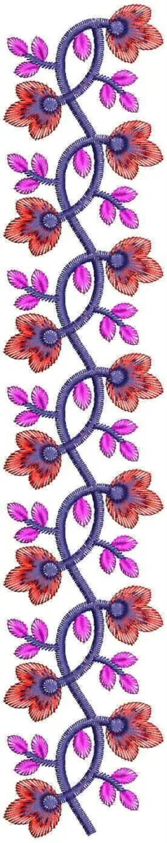 Borders Design 4889 - Flowers Well Border
