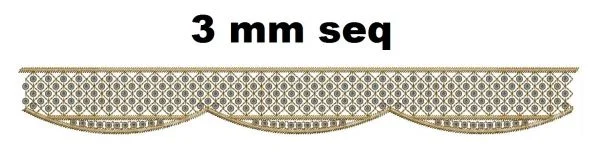 Border Design 577 - 3 Mm Seq Lace Border