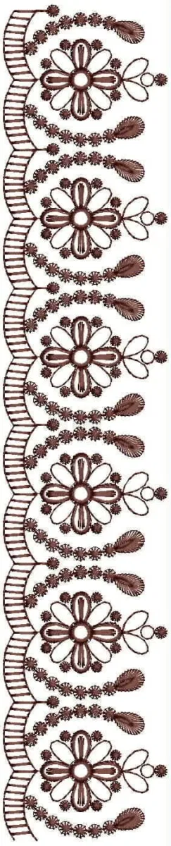 Borders Design 6470 - Cut Work Lace Border