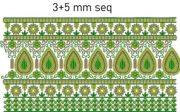 Border Design 655 - 3+5 Mm Seq Lace Border