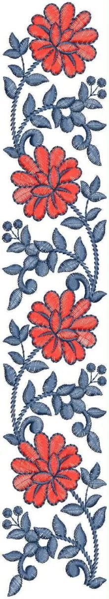 Borders Design 7022 - Flowers Well Border
