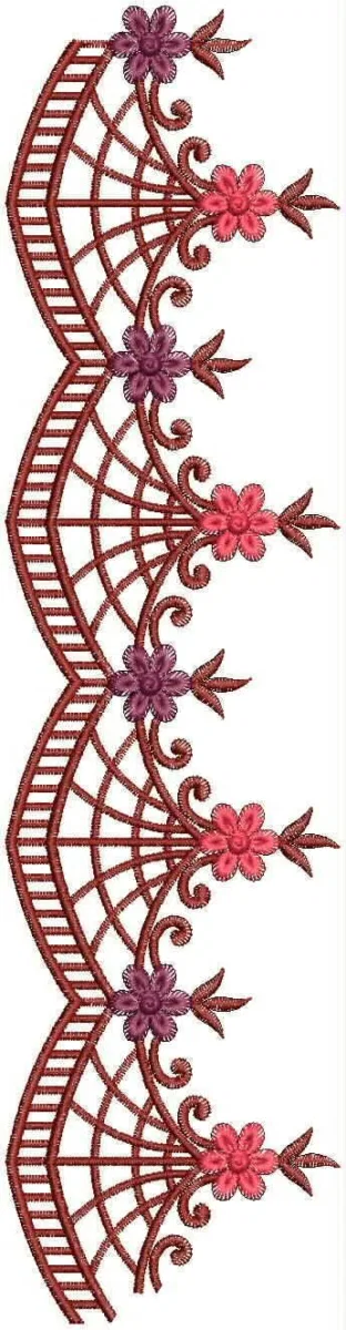 Borders Design 7184 - Cut Work Lace Border Cut Work Lace Bord