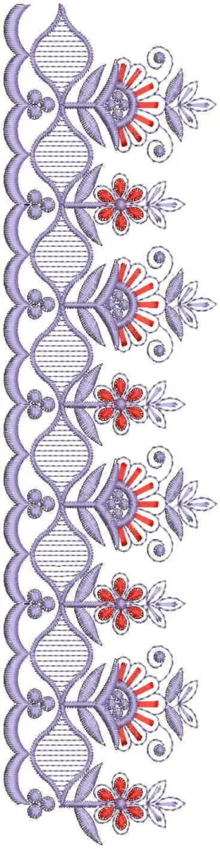 Borders Design 7204 - Cut Work Lace Border