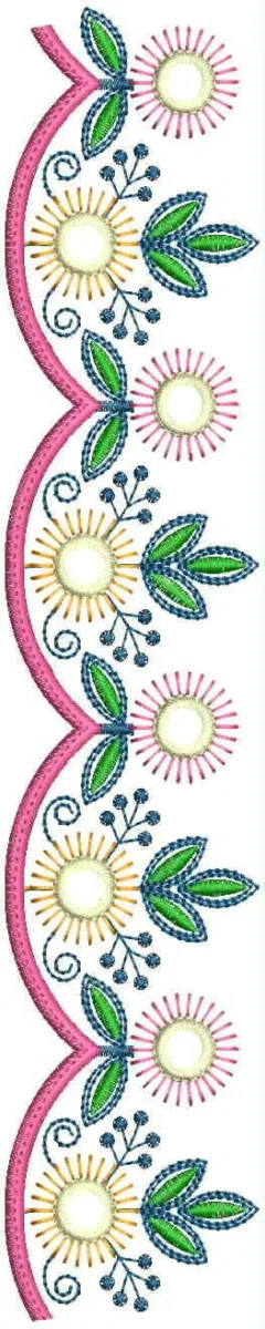 Borders Design 7232 - Cut Work Lace Border