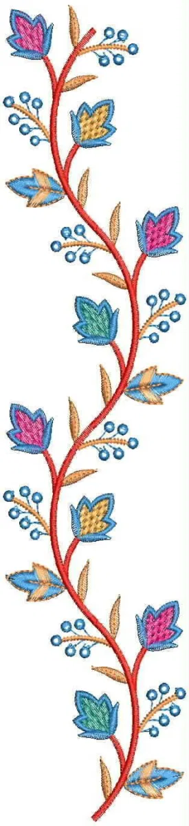 Borders Design 7253 - Flowers Well Border