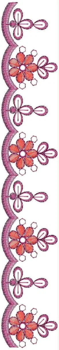Borders Design 7325 - Cut Work Lace Border