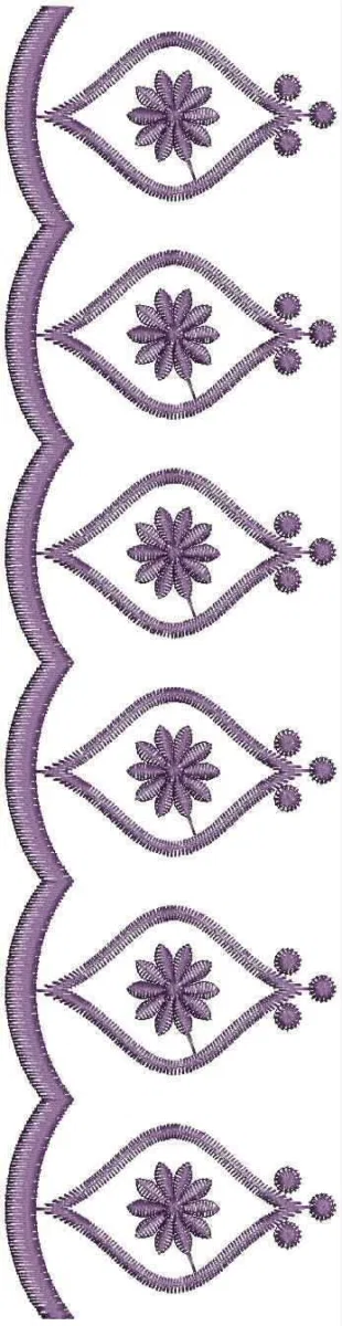Borders Design 7346 - Cut Work Lace Border