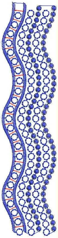 Borders Design 7374 - Cut Work Lace Border