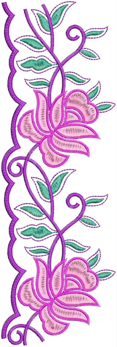 Borders Design 7555 - Cut Work Lace Border
