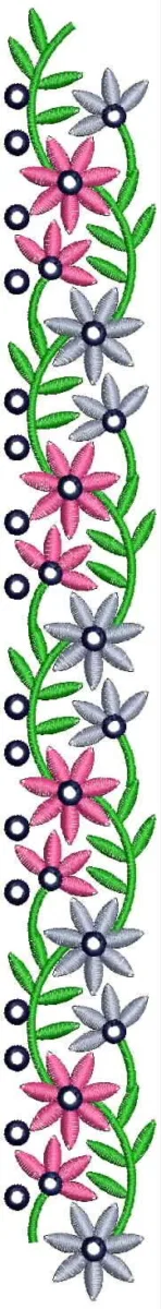Borders Design 7631 - Flowers Well Border