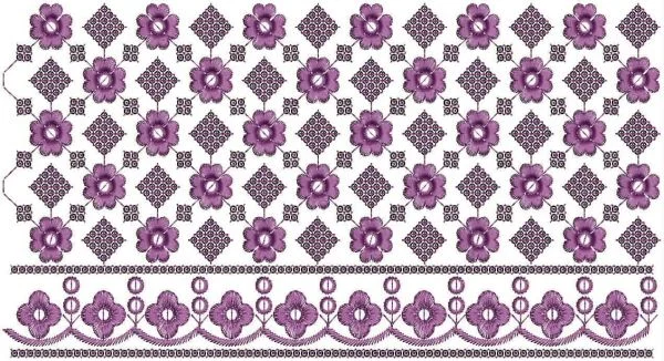 Border Design 855 - 3 Mm Seq Lace Border