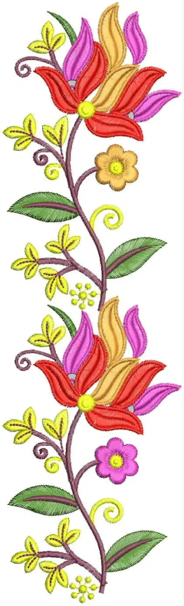 Borders Design 8554 - Flowers Well Border