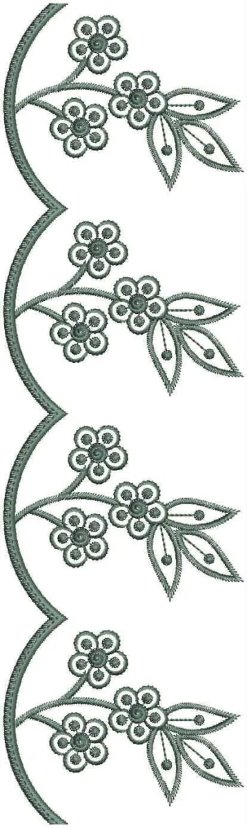 Borders Design 9341 - Cut Work Lace Border
