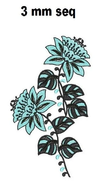 Butta Design 730 - 3 Mm Seq Awesome Flowers Butta
