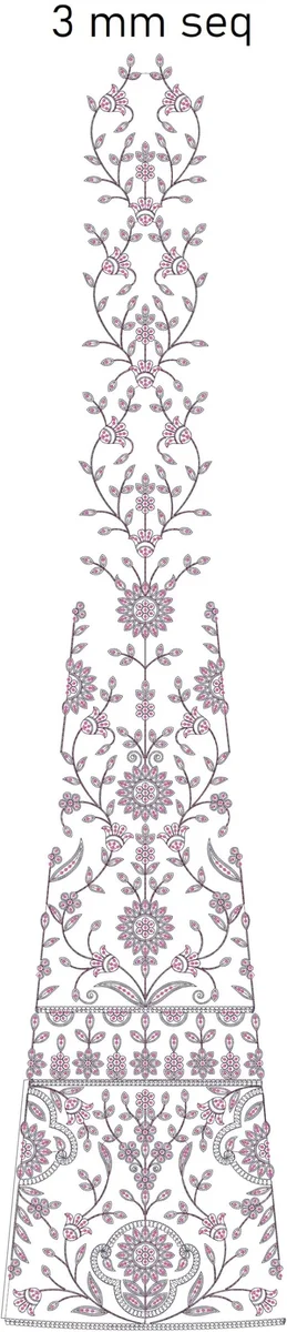 Lehenga Design 3484 - 3 Mm Seq Low Range Concept Lehengha Kali