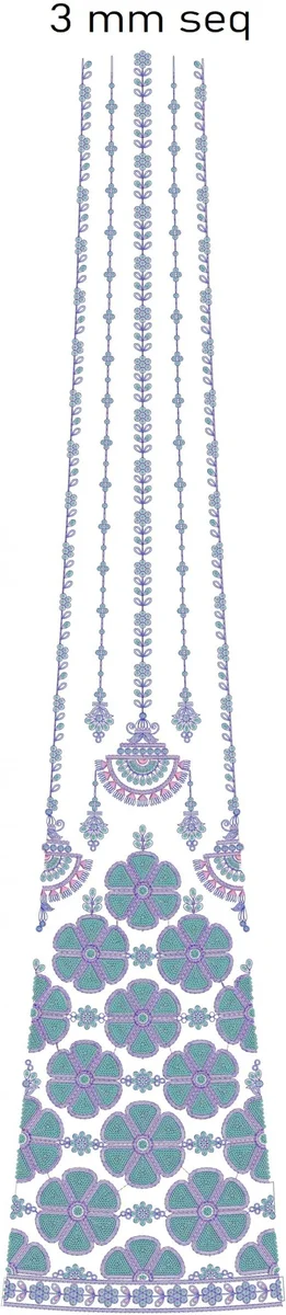 Lehenga Design 3533 - 3 Mm Seq Lehengha Kali