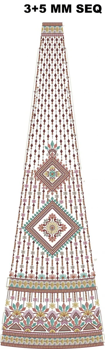 Lehenga Design 799 - 3+5 Mm Seq Heavy Concept Lehengha Kali