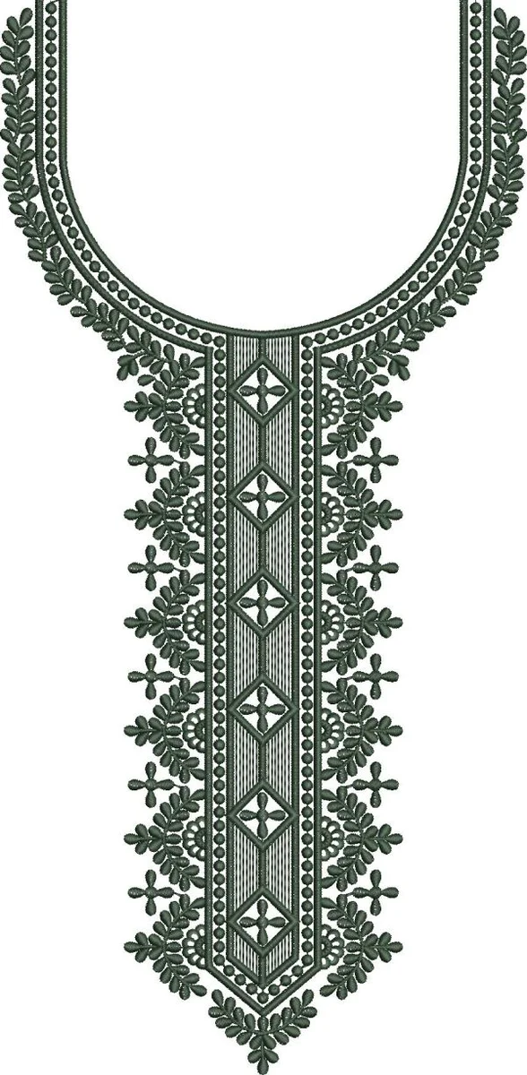 Neck Design 1642 - Design 440940 Unique Neck & Gala