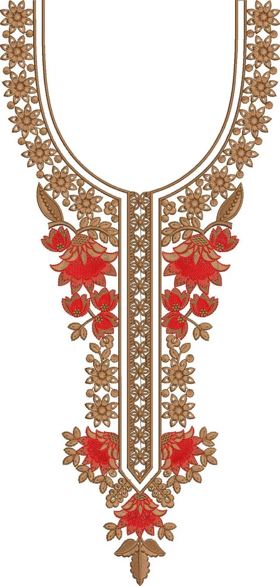 Neck Design 207 - Beautiful Neck & Gala